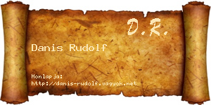 Danis Rudolf névjegykártya